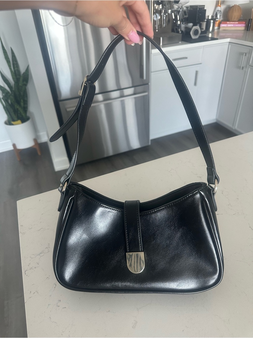 Abercrombie & Fitch Vegan Leather Shoulder Bag